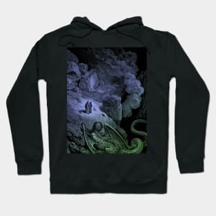 High Resolution Gustave Doré Illustration Geryon Tinted Hoodie